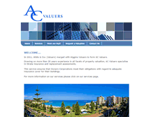 Tablet Screenshot of acvaluers.com.au